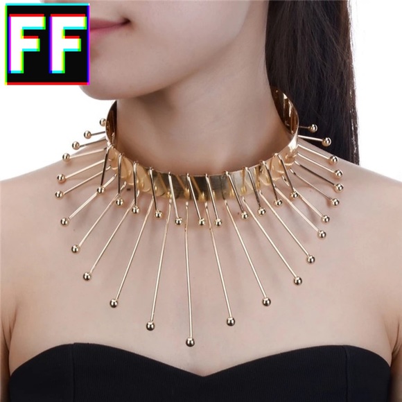 Fashion Nova Jewelry - Spiked Choker Statement Necklace 🤘🏽